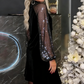 ⏳ Tijdelijk Aanbod ⏰ Damesjurk met Pailletten en Strikhals ✨👗