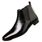 Leren herenslippers met print