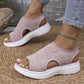 👡🌬️ Ademende gebreide platform sandalen voor dames – Lichtgewicht en zacht ✨
