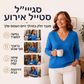 סוודר סרוג לנשים עם צווארון V מעוגל קצוות