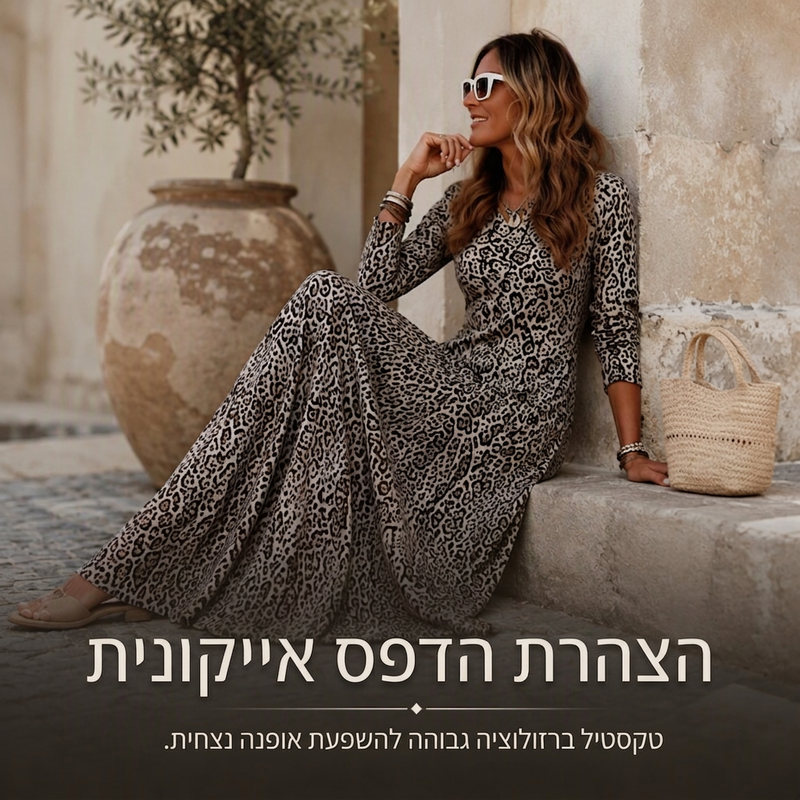 שמלת מקסי לנשים עם הדפס נמר קז'ואל, שרוולים ארוכים