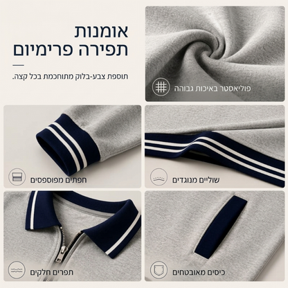 שמלה לנשים עם שרוולים ארוכים, רוכסן וכיסים