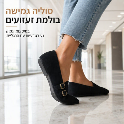 נעלי נשים שטוחות קז'ואל עם חוד מחודד