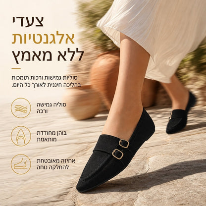 נעלי נשים שטוחות קז'ואל עם חוד מחודד