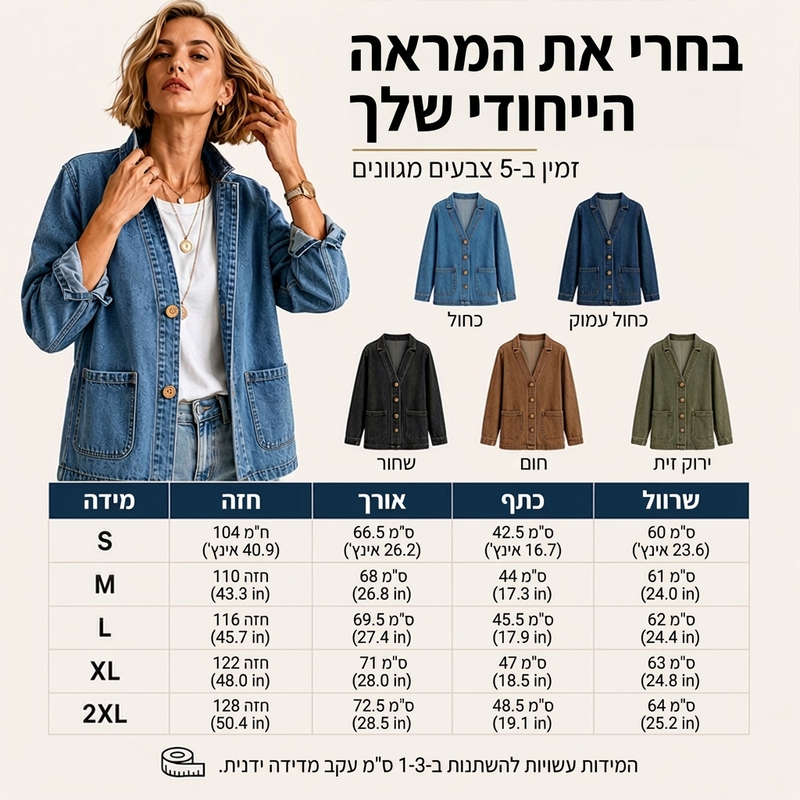 קרדיגן ג'ינס נישה רובע לנשים