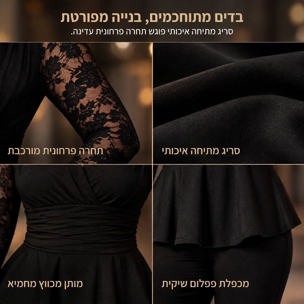 שני חלקים אופנתיים ונשיים עם מכנסיים