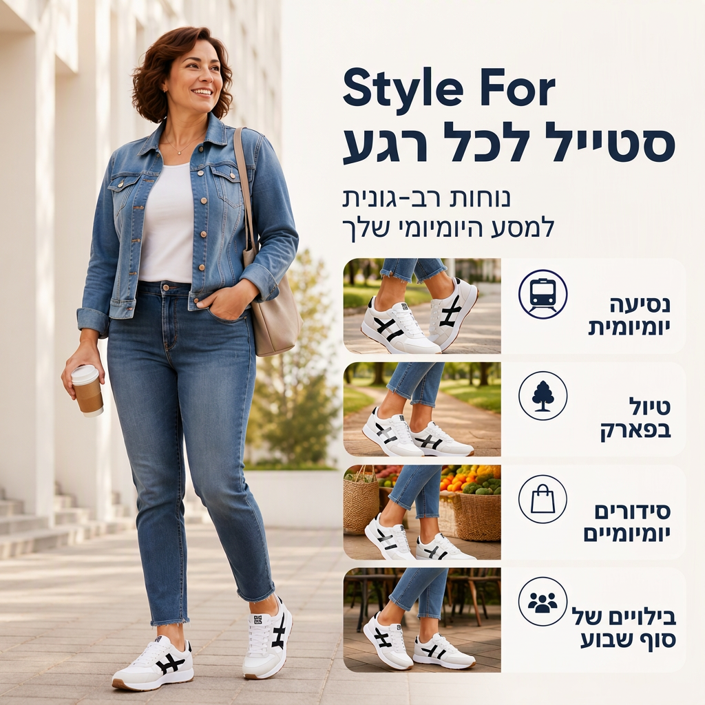 נעלי סניקרס פלטפורמה קלות ונעשות לנשים