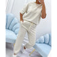 ⏳ Tijdelijke Aanbieding! ⏰ Dames Casual Effen Top & Broek Set