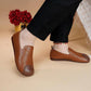 2024 Nieuwe retro damesschoenen met zachte zool platte schoenen met zacht oppervlak